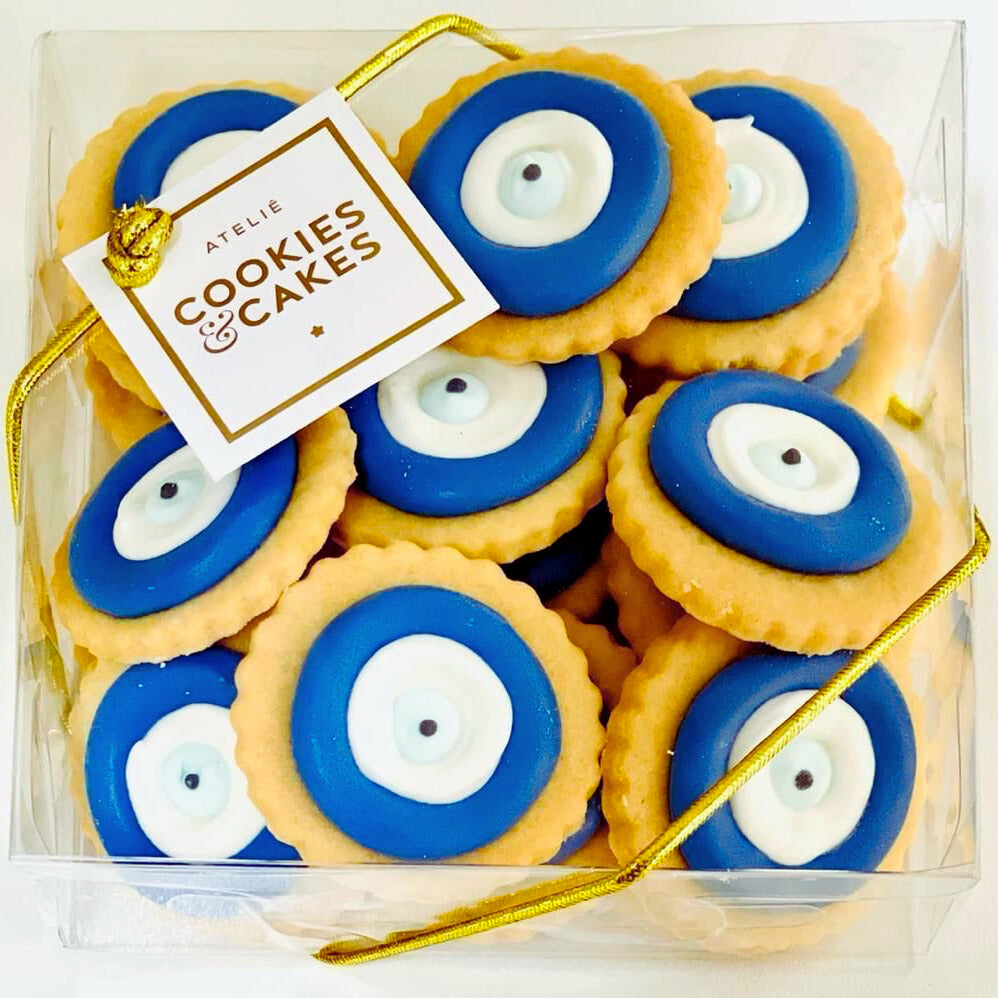 Caixa biscoitos Decorados Olho Grego 100g