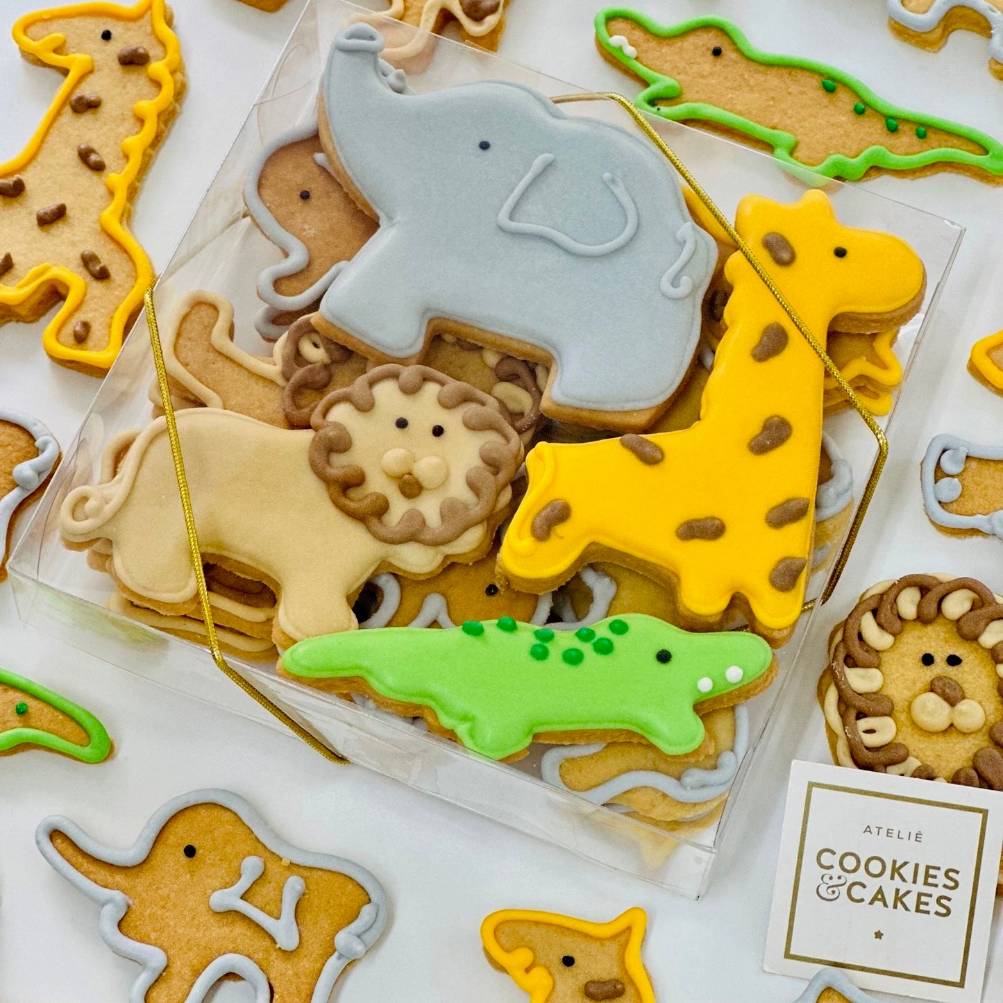 Caixa biscoitos Decorados Zoológico 140g