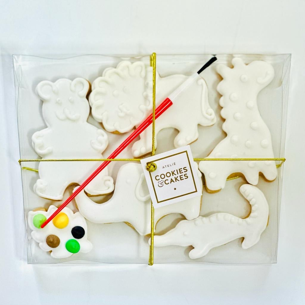 Kit biscoitos para pintar Safari 140g