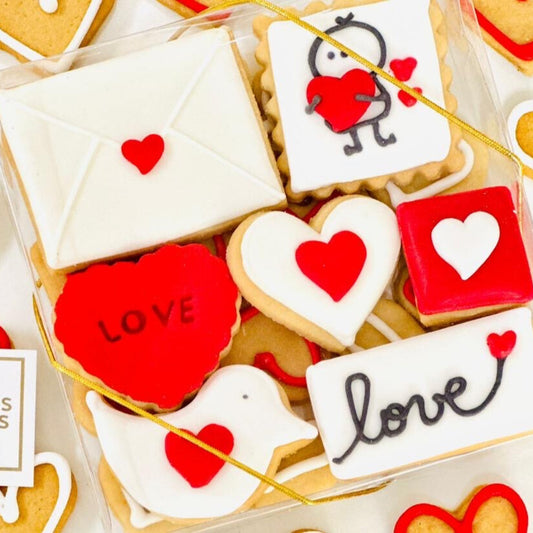 Caixa biscoitos Decorados Love You 140g
