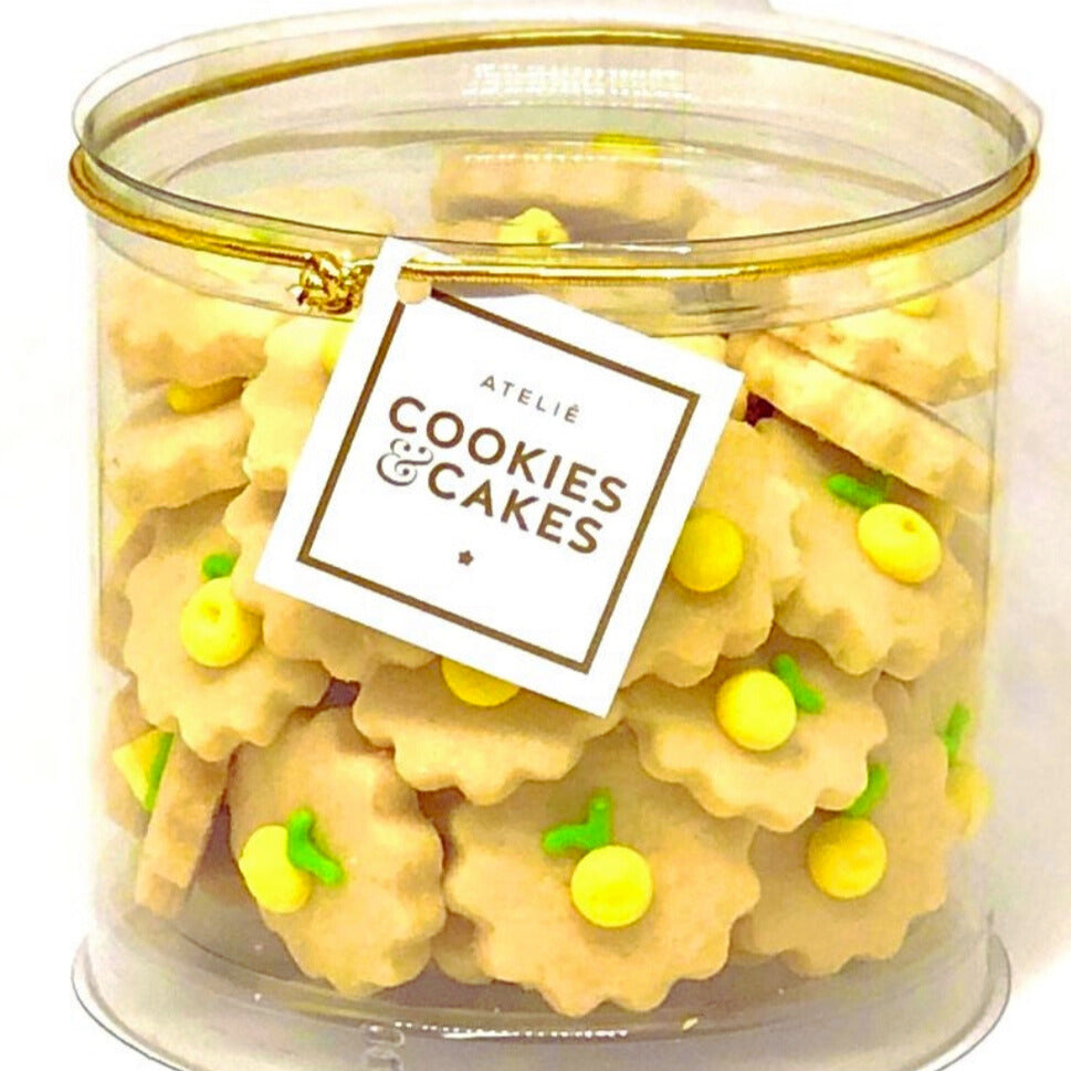 Pote biscoitos limão siciliano decorados 160g