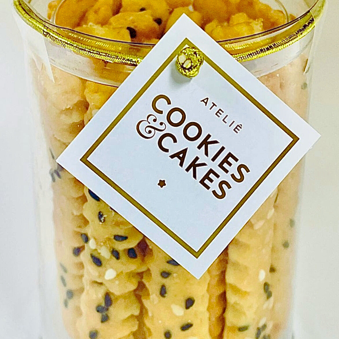 Pote biscoitos parmesão e gergelim 150g