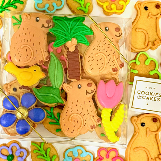 Caixa biscoitos Decorados Capivaras 140g