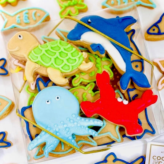 Caixa biscoitos Decorados Fundo do Mar 140g