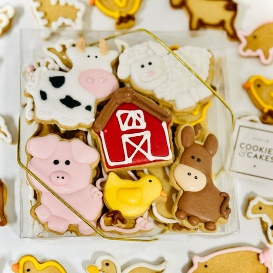 Caixa biscoitos Decorados Fazendinha 140g