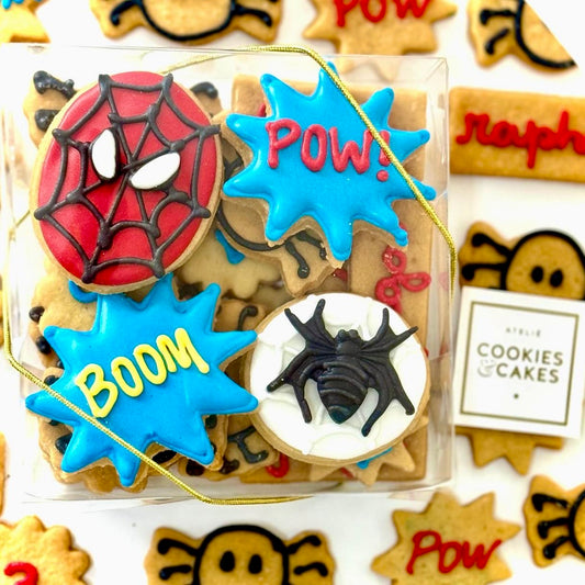 Caixa biscoitos Decorados Homem-Aranha 140g