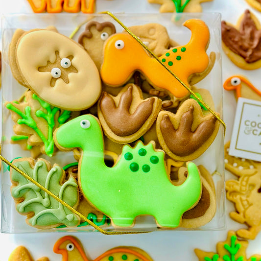 Caixa biscoitos Decorados Dinossauros 140g