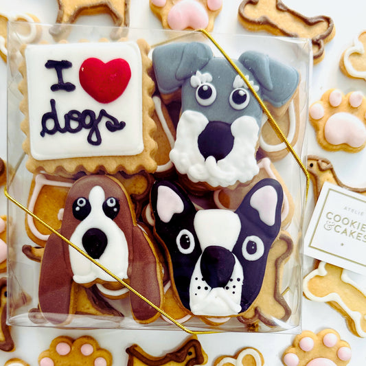 Caixa biscoitos Decorados I Love Dogs 140g