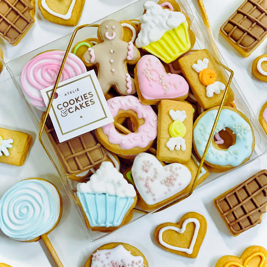 Caixa biscoitos Kit Confeitaria 140g