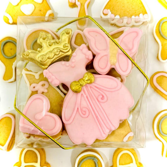 Caixa biscoitos Decorados Princesa Rosa 100g
